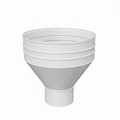 Воронка водосборная D350х150 ПЭ-01-9003 Белый-0.5 (фото)