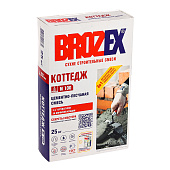 Смесь цементно-песчаная ЦПС-100 Коттедж 25 кг BROZEX *1/56 (фото)